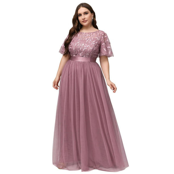US Ever-Pretty Women's A-Line Embroidered Bridesmaid Dresses Evening Gowns 0727